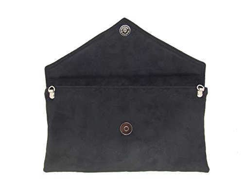 LONI Faux Suede Clutch/Shoulder Bag - Handmade UK