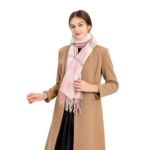 Oak & Tea Ladies Winter Tartan Shawls, Cashmere Feel
