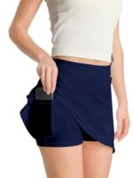 4How Tennis Skirts with Shorts for Women, Golf Yoga Skorts