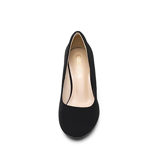 DREAM PAIRS Women's LUVLY Low Heel Bridal Pumps