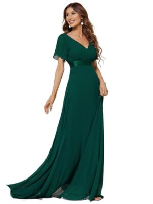 Ever-Pretty Women's V-Neck Chiffon Evening Dress