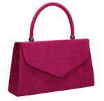 SwankySwans Women's Kendall Suede Party Clutch Bag