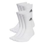 adidas Unisex Cushioned Crew Socks - 6 Pairs