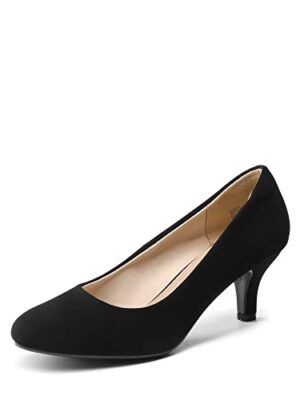 DREAM PAIRS Women's LUVLY Low Heel Bridal Pumps