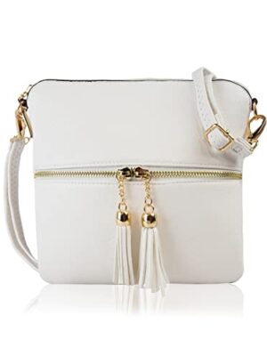 Woodland Leathers Women's Faux Leather Crossbody Bag