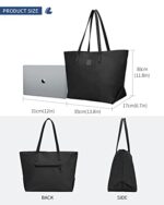 LIVACASA 49cm Water Resistant Tote Bag with Zip and Pockets