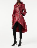 Xposed Ladies Leather Gothic Jacket Victorian Style