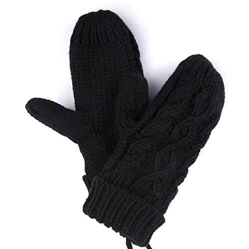 Women's Thermal Knit Mittens, Fleece Lined (1 Pair)