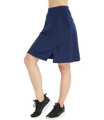 Westkun Knee Length Golf Skirts for Women with Pockets