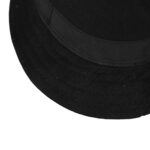 Qchomee Unisex Panama Fedora Hat 56-58CM Black