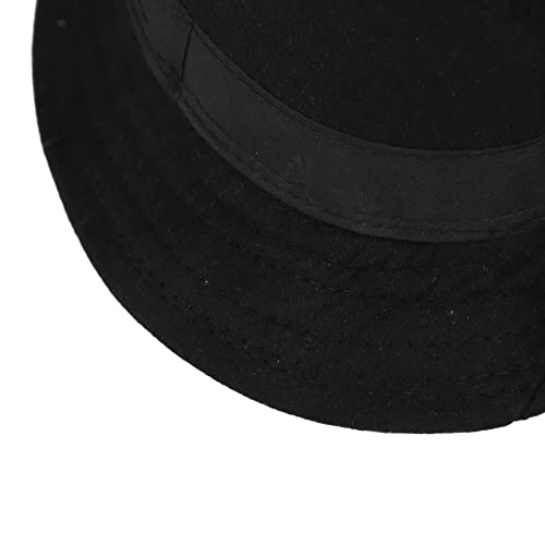 Qchomee Unisex Panama Fedora Hat 56-58CM Black