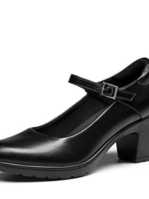 DREAM PAIRS Women's Chunky Low Block Heels Mary Jane Shoes