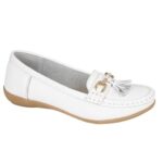 Jo & Joe Ladies Leather Tassel Flat Shoes