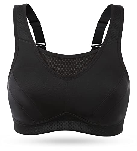 WingsLove Women's High Impact Wirefree Sports Bra