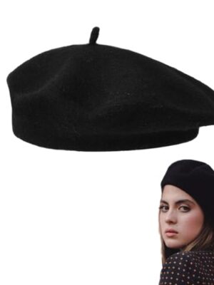 AWOCAN Classic French Beret Hat for Men and Women