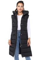 Ladies Quilted Longline Hooded Puffer Coat (Size 36-46)
