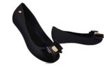IVACHY Womens Jelly Ballet Shoes, Bow Slip-On Flats