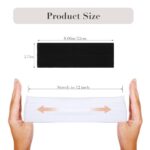 7cm Wide Black Headbands, 2-Pack for Women & Men