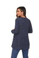 GRECERELLE Women's Long Sleeve V Neck Cardigan with Pocket