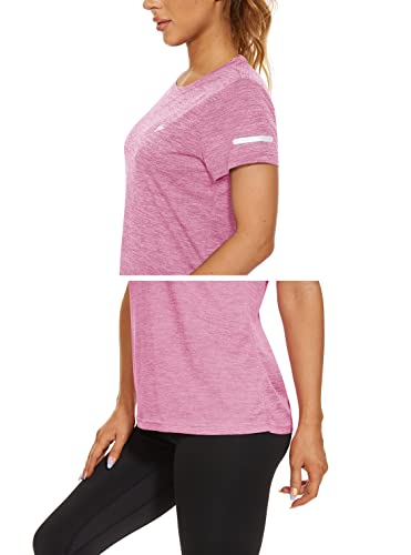 KEFITEVD Women's Quick Dry Short Sleeve Sport Top