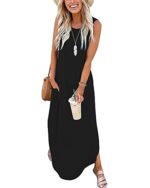 AUSELILY Women Summer Casual Maxi Dresses Beach Cover-Ups