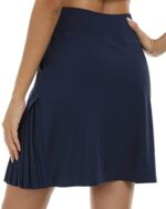 MoFiz Women's Pleated Tennis Skirt with Pockets