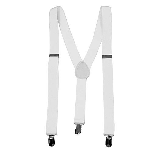 Unisex Adjustable 25mm Slim Trouser Braces with Clips