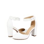 DREAM PAIRS Womens High Heels Closed Toe Court Shoes