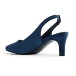 DREAM PAIRS Womens Slingback Kitten Heel Court Shoes