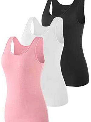 Vislivin Womens Supersoft Stretch Tank Tops 3-4 Pack
