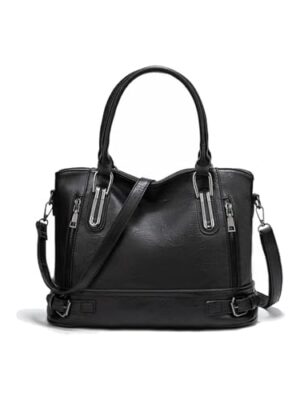 Aileese Women's PU Satchel Crossbody Handbag with Strap