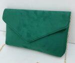 Leah Ward Women's Faux Suede Clutch Bag for Events