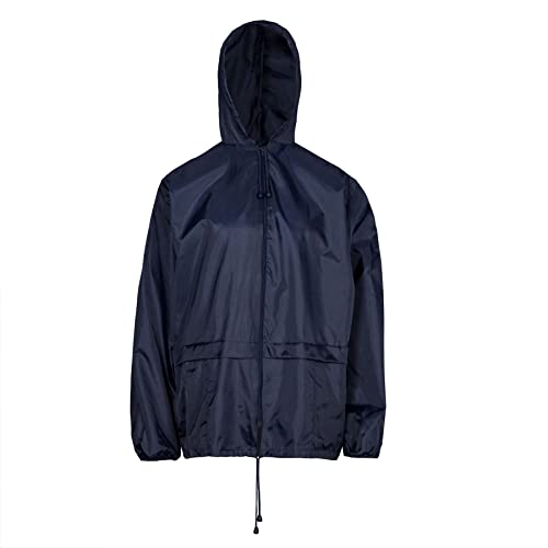 Unisex Hooded Raincoat - Water-Resistant, Lightweight