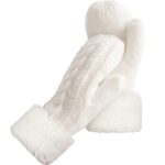 AURUZA Women's Thick Fleece Lined Winter Mittens