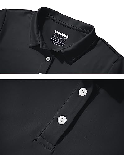 KEFITEVD Women's UPF 50+ Quick Dry Polo Shirt