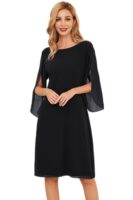 GRACE KARIN Women's Summer Chiffon 3/4 Sleeve Dress