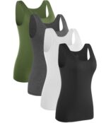 Knuffnee Women's Sleeveless Tank Tops 4-Pack
