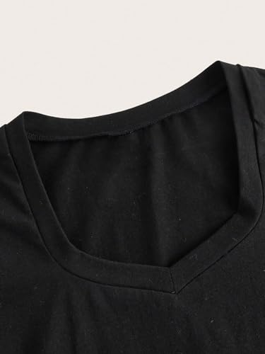 GORGLITTER Women's Ruched Short Sleeve Mini Dress