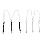 Tubayia Women's Y-Shape Elastic Braces with Beads, Black