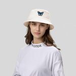 XYIYI Embroidery Cotton Bucket Hat for Women Girls