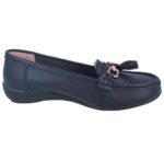 Women's Leather Flat Loafer Casual Comfy Work Shoes