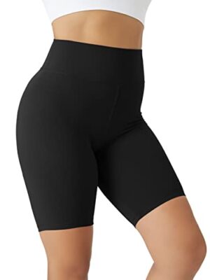 VALANDY Women's High Waisted Yoga Biker Shorts