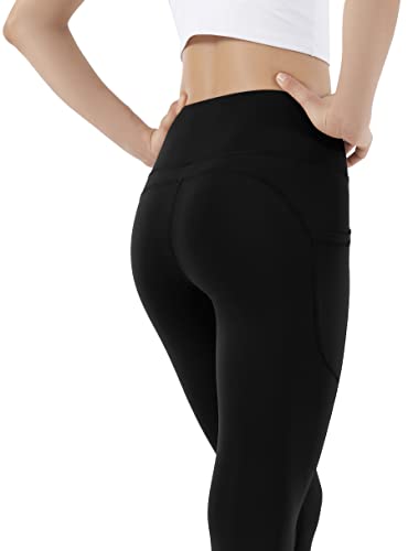 Leovqn High Waist Gym Leggings with Side Pockets