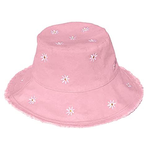 TOSKATOK Ladies UPF 50+ Cotton Bucket Hat with Daisy Motifs