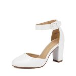 DREAM PAIRS Womens High Heels Closed Toe Court Shoes