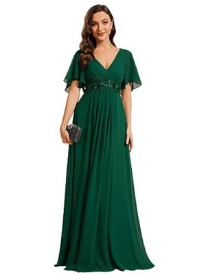Ever-Pretty Women's Chiffon V Neck Formal Dress 01960