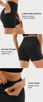 JOYSPELS Women's High Waist Gym Shorts with Pockets