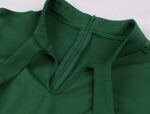 Wellwits Women's 1940s Vintage Keyhole Bowtie Dress
