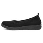 Softlites Women's Black Slip-On Ballerina Shoes