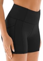 JOYSPELS Women's High Waist Gym Shorts with Pockets